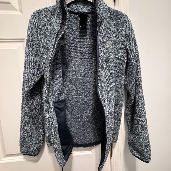 The North Face size P blue full zip sweater jacket - Picture 2 of 10